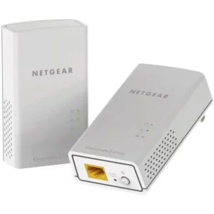 Adaptateur de réseau powerLine - Netgear PL1000 - 2 - 1 x Réseau (RJ-45) - 1000 Mbit/s PowerLine - 500 m² Couverture de la zone - HomePlug AV2 - Gigab