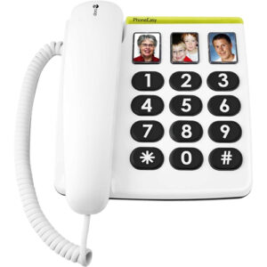 Téléphone Doro PhoneEasy 331ph - Blanc - 1 x Ligne(s) téléphonique(s)