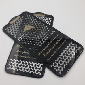 FILM EN VERRE TREMPÉ 10D DIAMANT NOIR IPHONE 13/ 13 PRO / 14 / 14 PRO (6.1")