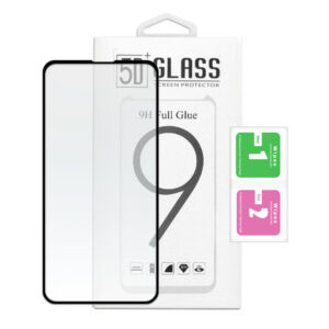 FILM EN VERRE TREMPÉ 5D / 10D NOIR IPHONE 13 / 13 PRO / 14 / 14 PRO (6.1")