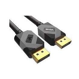 Cable Display port 3M M/M 1.4V Black/Gray,total bandwidth:32GBps/8k 60Hz 4K 140Hz,Support HBR3,HDCP2.2/CEC/EDID,24K