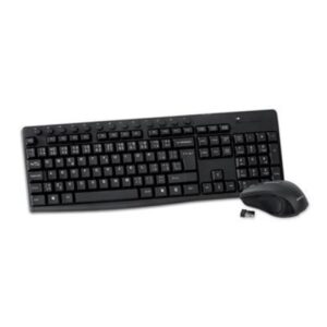 Clavier Souris OMEGA KEYBOARD FR MOUSE ZESTAW BEZPRZEWODOWY KLAWIATURA MYSZ M-MEDIA W-LESS SET 2.4GHZ BLACK