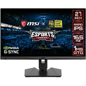 Ecran MSI Optix MAG274QRFQD eSports GAMING 27" Monitor 27" WQHD (2560x1440) 165Hz IPS 1ms 300 cd/m NVIDIA G-Sync RGB Mystic Light 1000:1 16:9