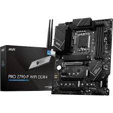 Carte Mère MSI PRO Z790-P DDR4 ATX 12th/13th Gen, LGA1700, Z790, PCIe 5.0, 4X DDR4 Dimm, 4XM.2, Back I/O: 7XUSB, 1XType C,PS2, DP, HDMI, Lan,HD Audio,