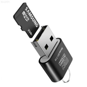 Lecteur de Carte MSD Android USB Adapter, TF Card Readerwith Mini Size for Camera Memory Card Reader, Wansurs Card Reader for PC Laptop