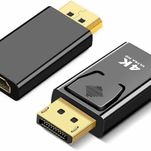 Adaptateur SNLLMZI Display Port to Hdmi , Uni-Directional Display Port DP to HDMIAdapter Male to Female 24k Gold Plated 4K Display Port for HP, HDTV,