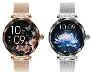 Montre Femme GX7Pro Metal+ Extra Silicone strap - Fashional Diamond style - AMOLED Screen