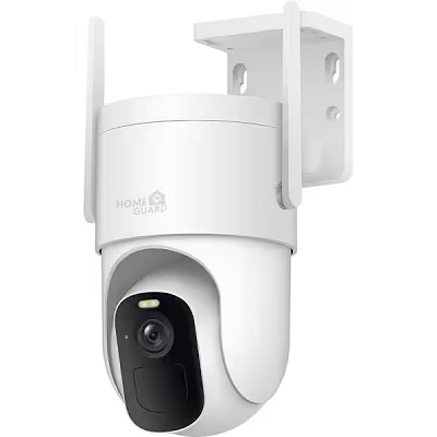 Caméra Surveillance In/Outdoor Wifi 2K QHD PTZ Dome Batterie, Color Night Vision 10m, MicroSD Card & Cloud Storage