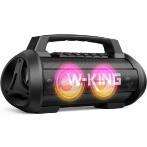 Speaker W-KING D10 70W (100W Max) Enceinte Bluetooth Puissante Basse/EQ / Etanche IPX6/42 Heures/Powerbank/ AUX/TF