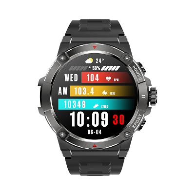 Montre GPS GX8Pro GPS- Offline map - Compass - Altitude pressure - Local music playback AMOLED Screen Waterpoof level: IP68