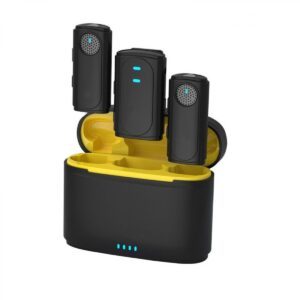 Microcravate Wireless double, universel, lightning, USB-C and 3.5mm plug, IOS, Android, Plug and Play No App or Bluetooth, Noise Cancellation, 8 hour