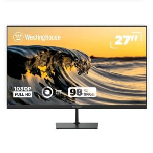 Ecran Westinghouse 27" (1920x1080) 75Hz HDMI VGA LED Adjustable Stand Monitor BLACK