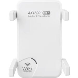 Extendeur Wifi 6 AX1800, 4 X 2dBi Antennes,Dual band frequency 2.4GHz 573.5Mbps. 5GHz 1201Mbps/ 1x 10/100/1000Mbps LAN/ PORTS
