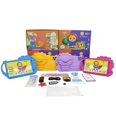 Tablette Enfant 8" Silicone, 8G Mémoire, 256G Stockage, Wifi, SIM, + cadeau, KD55