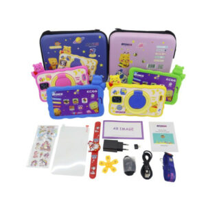 Tablette Enfant 7" Silicone "Ours à Gauche", 8G Mémoire, 256G Stockage, Wifi, SIM, KC64