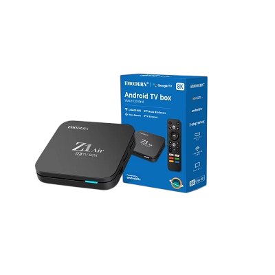 Chromecast Z1 Air Android TV Box 8K Ultra HD Ram 2Go / Rom 16Go, télécommande, Voice Control