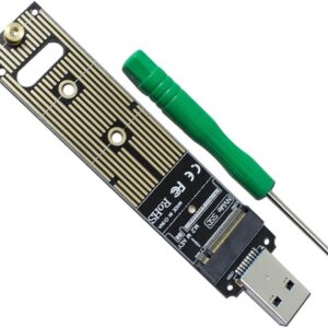 Adaptateur M.2 NVME USB 3.1 Adapter, M-Key M.2 NVME to USB Card Reader USB 3.1 Gen 2Bridge Chip with 10 Gbps High Performance,