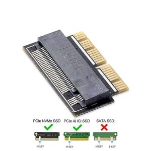 Adaptateur HUYUN M.2 NVME SSD Convert Adapter for MacBook Air Pro Retina Mid 2013 20142015 2016 2017 NVME & AHCI SSD Upgraded Fit for A1465 A1466 A139