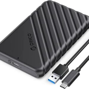 Boitier Disque Dur Orico USB-C 2.5" SATA USB 3.1 Gen1 SSD / HDD Enclosure, Support Up to 6TB - Include Type-C to Type-C