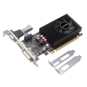 Carte Vidéo QTHREE NVIDIA GT 730 4GB Graphics Card,DDR3,128-Bits,Video Card for PC,PCIExpress x16,DVI-I,HDMI,VGA,Low Profi le Computer GPU,DirectX 11,